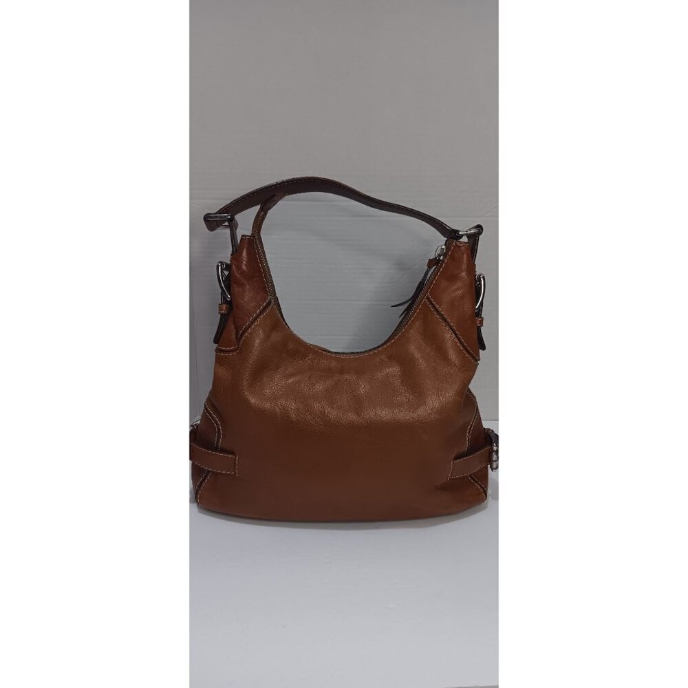 Leather Shoulder Bag in Brown